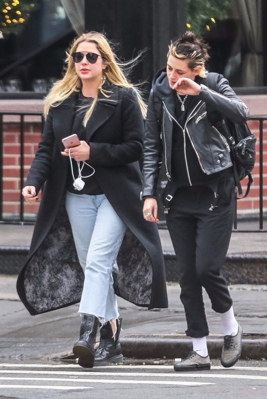 KRISTEN STEWART and ASHLEY BENSON Out and About in New York 12/12/2017