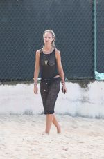 LADY VICTORIA HERBEY in Swimsuit on the Beach in Barbados 12/28/2017