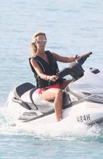 LADY VICTORIA HERVEY at Jet Ski Ride in Barbados 12/29/2017