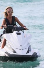 LADY VICTORIA HERVEY at Jet Ski Ride in Barbados 12/29/2017