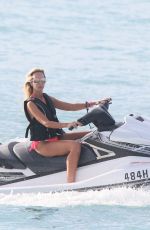 LADY VICTORIA HERVEY at Jet Ski Ride in Barbados 12/29/2017