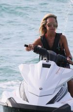LADY VICTORIA HERVEY at Jet Ski Ride in Barbados 12/29/2017