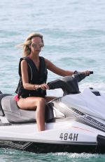 LADY VICTORIA HERVEY at Jet Ski Ride in Barbados 12/29/2017