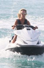 LADY VICTORIA HERVEY at Jet Ski Ride in Barbados 12/29/2017