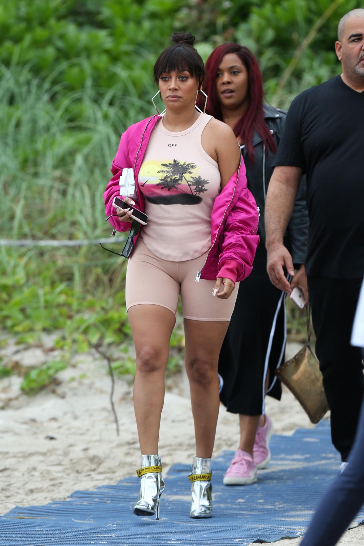 LALA ANTHONY at a Beach in Miami 12/09/2017.