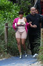 LALA ANTHONY at a Beach in Miami 12/09/2017