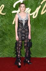 LAURA CARMICHAEL at British Fashion Awards 2017 in London 12/04/2017