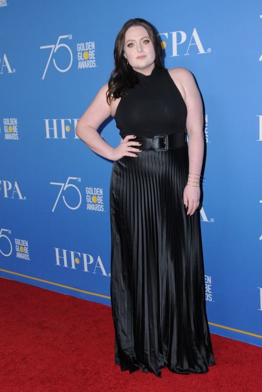 LAUREN ASH at HFPA 75th Anniversary Celebration and NBC Golden Globe Special Screening in Hollywood 12/08/2017