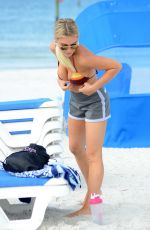 LAUREN HUBBARD in Bikini at a Beach in Miami 12/20/2017