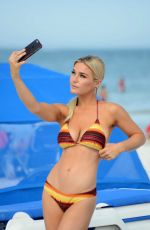 LAUREN HUBBARD in Bikini at a Beach in Miami 12/20/2017