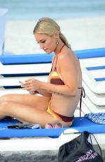 LAUREN HUBBARD in Bikini at a Beach in Miami 12/20/2017