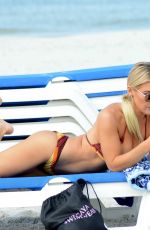 LAUREN HUBBARD in Bikini at a Beach in Miami 12/20/2017