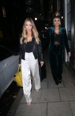 LAUREN POPE and CHLOE SIMS Out in London 12/07/2017