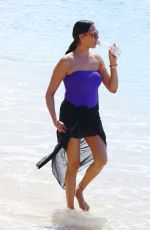 LAUREN SILVERMAN in Swimsuit at a Beach in Barbados 12/11/2017