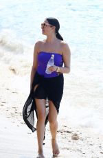 LAUREN SILVERMAN in Swimsuit at a Beach in Barbados 12/11/2017