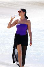 LAUREN SILVERMAN in Swimsuit at a Beach in Barbados 12/11/2017