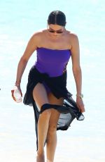 LAUREN SILVERMAN in Swimsuit at a Beach in Barbados 12/11/2017