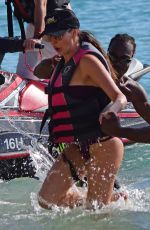 LAUREN SILVERMAN on the Jet Ski Ride in Barbados 12/20/2017
