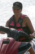 LAUREN SILVERMAN on the Jet Ski Ride in Barbados 12/20/2017