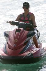 LAUREN SILVERMAN on the Jet Ski Ride in Barbados 12/20/2017