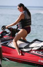 LAUREN SILVERMAN on the Jet Ski Ride in Barbados 12/20/2017