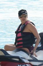 LAUREN SILVERMAN on the Jet Ski Ride in Barbados 12/20/2017