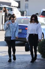 LEA MICHELE and ASHLEY TISDALE Out for Lunch at Brentwood Country Mart 12/03/2017