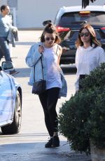 LEA MICHELE and ASHLEY TISDALE Out for Lunch at Brentwood Country Mart 12/03/2017