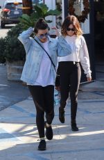 LEA MICHELE and ASHLEY TISDALE Out for Lunch at Brentwood Country Mart 12/03/2017