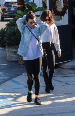LEA MICHELE and ASHLEY TISDALE Out for Lunch at Brentwood Country Mart 12/03/2017