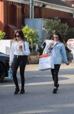 LEA MICHELE and ASHLEY TISDALE Out for Lunch at Brentwood Country Mart 12/03/2017