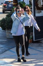 LEA MICHELE and ASHLEY TISDALE Out for Lunch at Brentwood Country Mart 12/03/2017