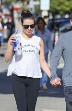 LEA MICHELE and Zandy Reich Out in Los Angeles 12/11/2017