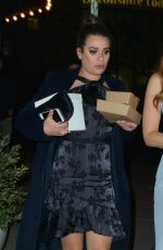 LEA MICHELE at Terroni Restaurant in Los Angeles 12/06/2017