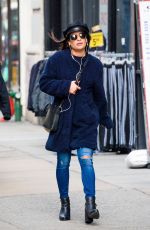 LEA MICHELE Out and About in New York 12/19/2017