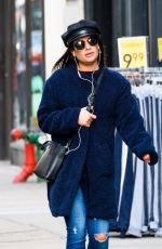 LEA MICHELE Out and About in New York 12/19/2017