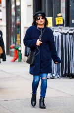 LEA MICHELE Out and About in New York 12/19/2017
