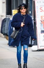LEA MICHELE Out and About in New York 12/19/2017