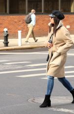 LEA MICHELE Out for Lunch in New York 12/18/2017