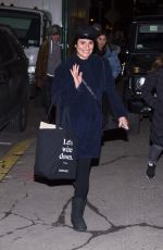 LEA MICHELE Out Shopping in New York 12/21/2017