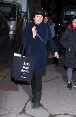 LEA MICHELE Out Shopping in New York 12/21/2017