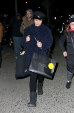LEA MICHELE Out Shopping in New York 12/21/2017