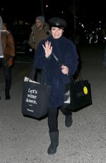 LEA MICHELE Out Shopping in New York 12/21/2017