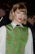 LEA SEYDOUX at An Evening Honoring Louis Vuitton and Nicolas Ghesquiere in New York 11/30/2017