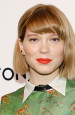 LEA SEYDOUX at An Evening Honoring Louis Vuitton and Nicolas Ghesquiere in New York 11/30/2017