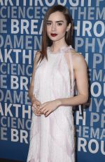 LILY COLLINS at 6th Annual Breakthrough Prize Ceremony in Mountain View 12/03/2017