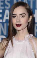 LILY COLLINS at 6th Annual Breakthrough Prize Ceremony in Mountain View 12/03/2017