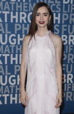 LILY COLLINS at 6th Annual Breakthrough Prize Ceremony in Mountain View 12/03/2017