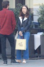 LILY COLLINS Out for Lunch in Los Angeles 12/08/2017