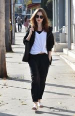 LILY COLLINS Out for Lunch in West Hollywood 12/02/2017